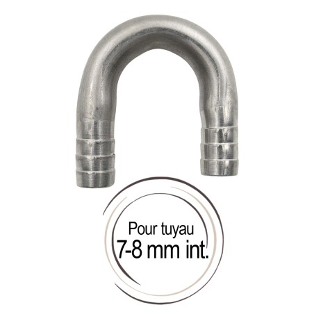 Coude en U cannelé 7 mm