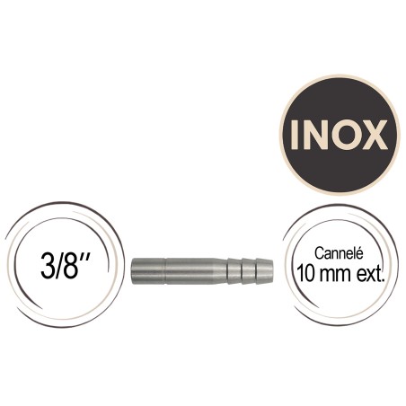 Double raccord droit John Guest