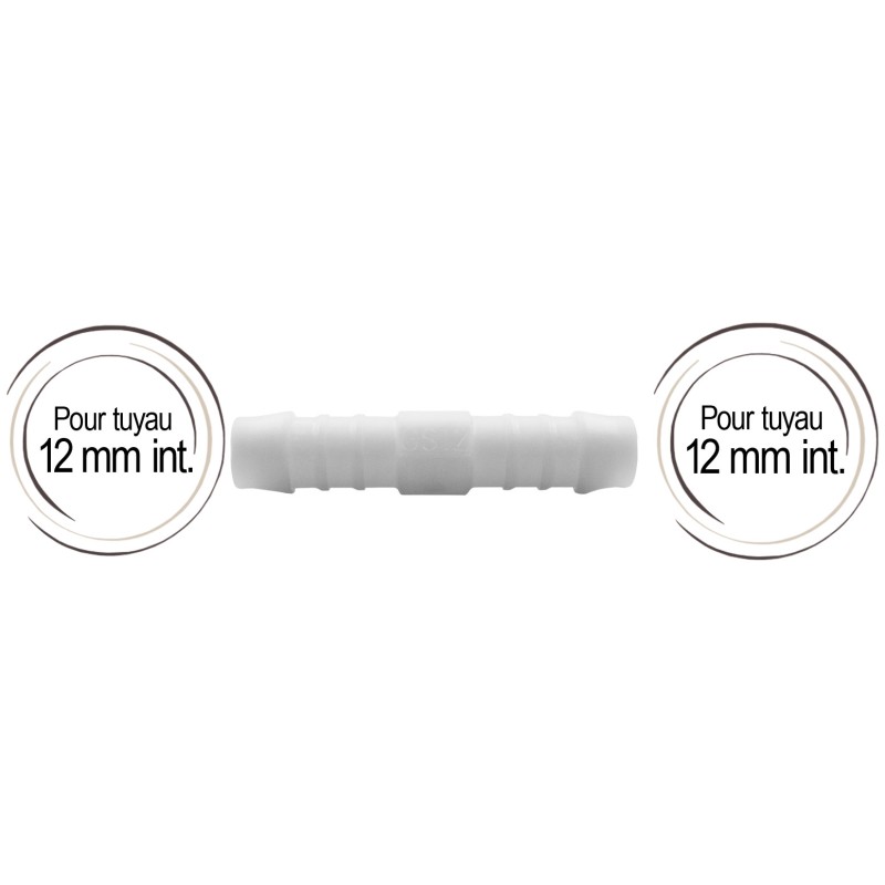 double raccord cannelé