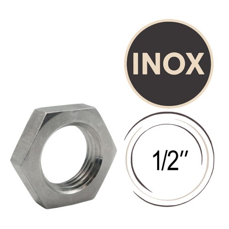 Écrou 6 pans Inox 1/2"