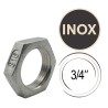 contre écrou en inox 3/4"