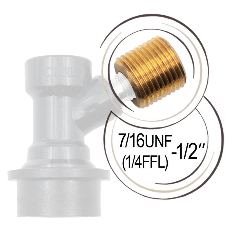 Adaptateur Soda keg 1/2