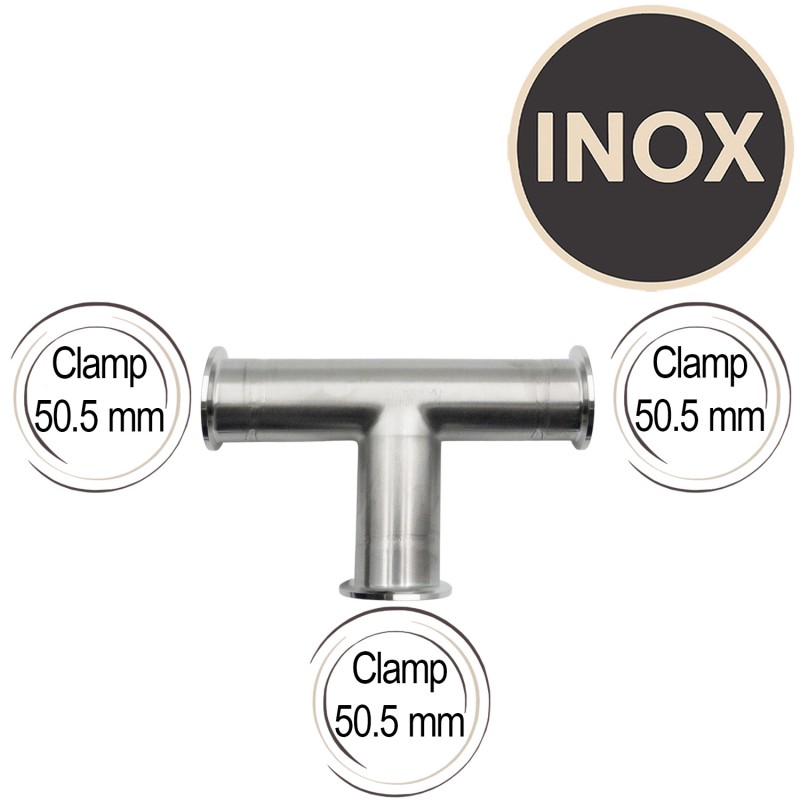 Té Inox raccord clamp