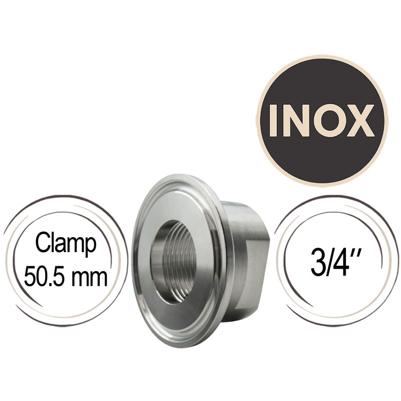 Adaptateur Inox 3/4" vers clamp