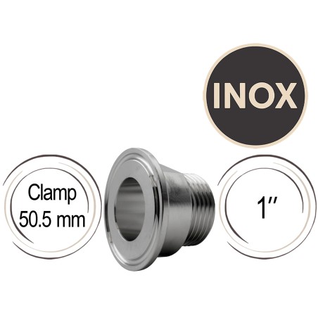 Adaptateur Inox 1" vers clamp