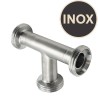 Té inox din 25