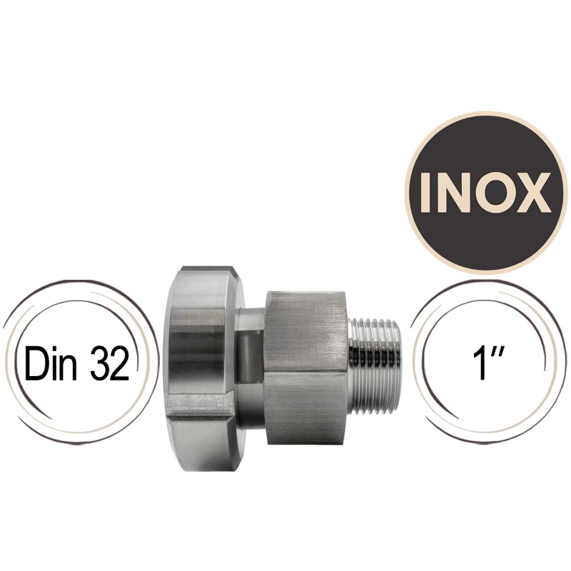 Adaptateur sortir de cuve Din 32 1"