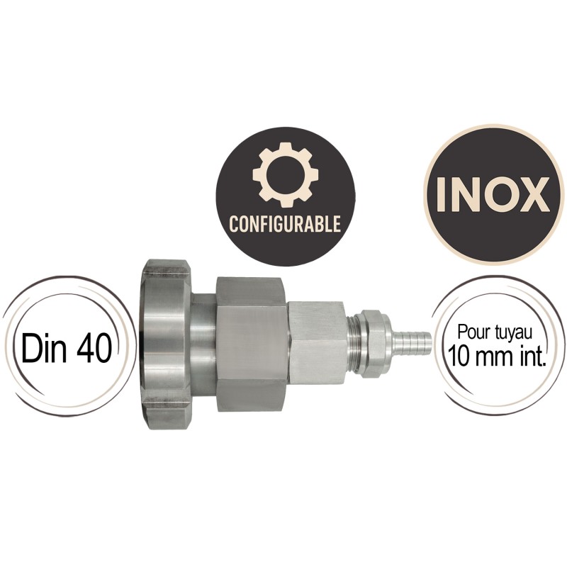 Adaptateur sortie de cuve vers tuyau