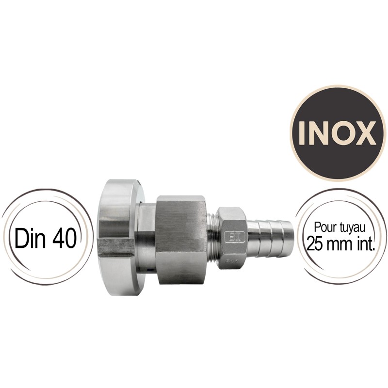 assemblage d'adaptateurs inox