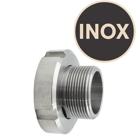 adaptateur inox avec écrou