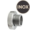 adaptateur inox avec écrou