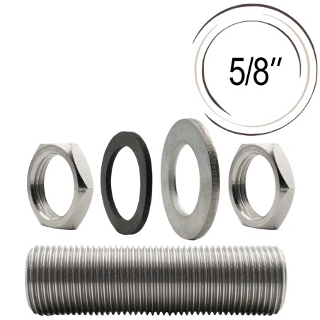 tige filetée avec rondelles et écrous