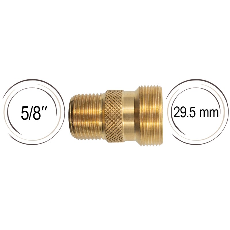 Adaptateur avec deux filetages mâle