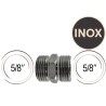 Double raccord filetages mâles 5/8"