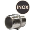 Double raccord Inox filetage mâle 1"