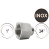 Double raccord Inox filetage mâle 1"
