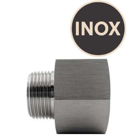 Double raccord Inox filetage mâle 1"