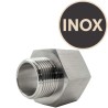 Double raccord Inox filetage mâle 1"