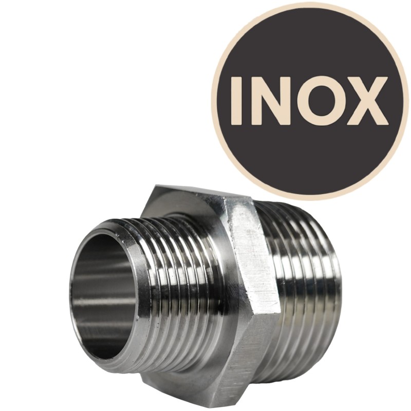Raccord Inox 1" vers 3/4"