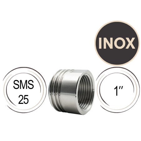 Adaptateur inox 1" vers SMS 25