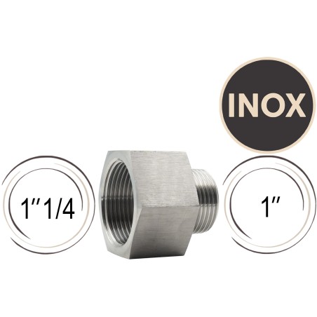 réducteur inox 1"1/4 vers 1"