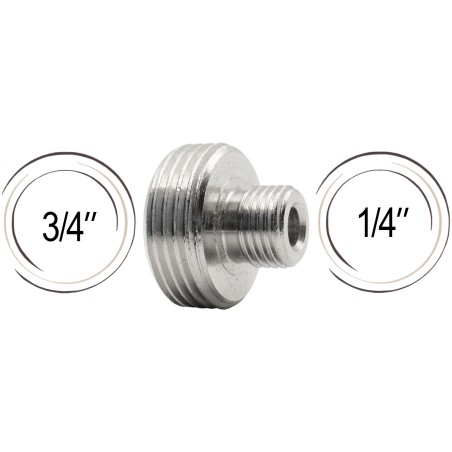 Adaptateur filetage mâle 1/4" vers 3/4"