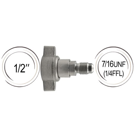 Adaptateur 1/2" vers 7/16"