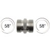 Double raccord filetages mâles 5/8"