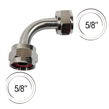 Adaptateur coudé 5/8" femelle