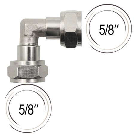 Adaptateur coudé pour tête de fût