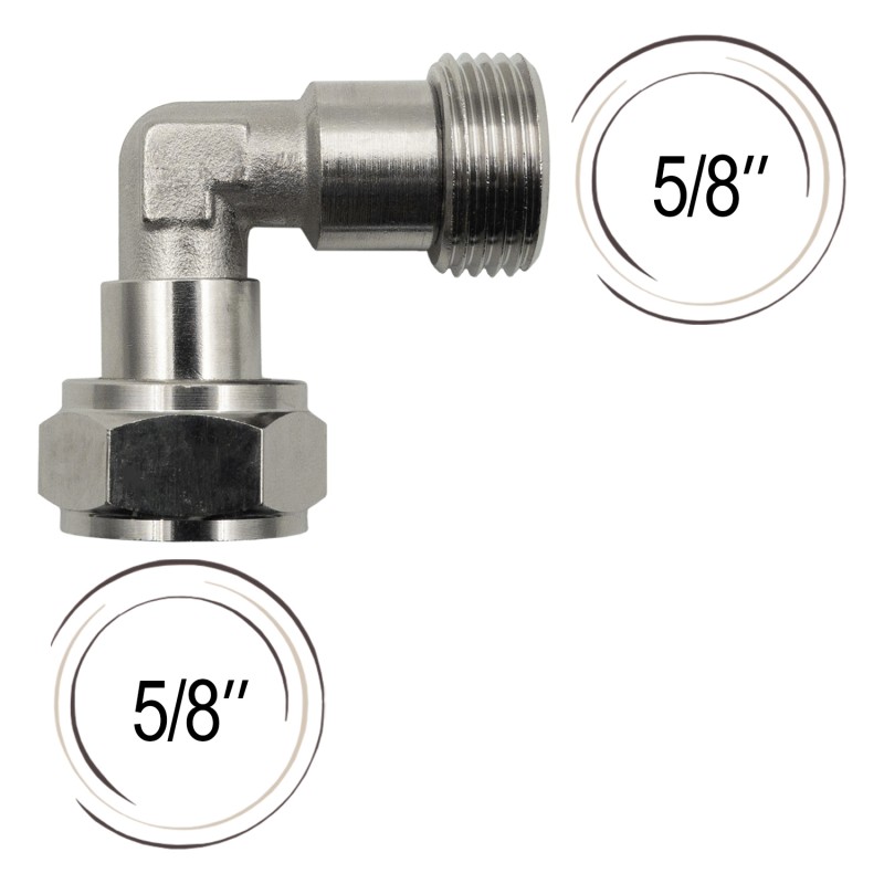 Adaptateur coudé pour tête de fût