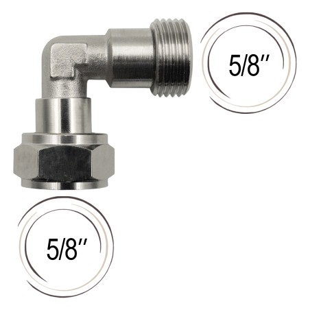 Adaptateur coudé pour tête de fût