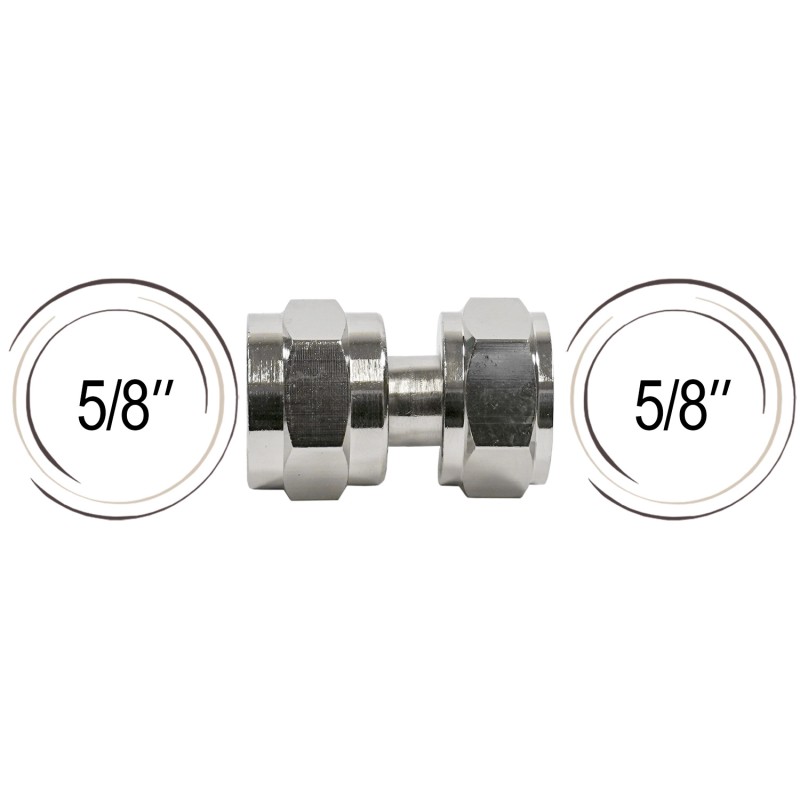 adaptateur double écrous droits