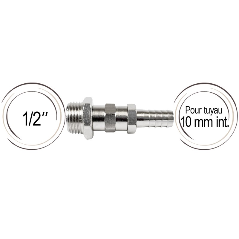 embout cannelé vers 1/2