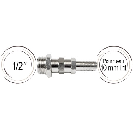 embout cannelé vers 1/2