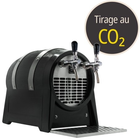 Tireuse à bière forme tonneau