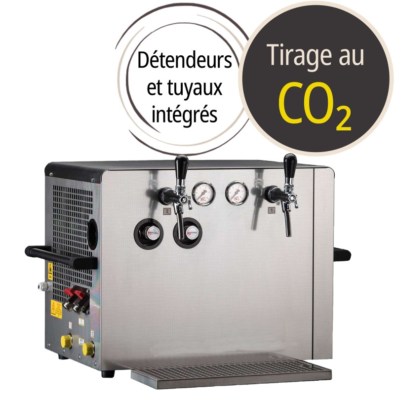 Tireuse à bière détendeurs intégrés