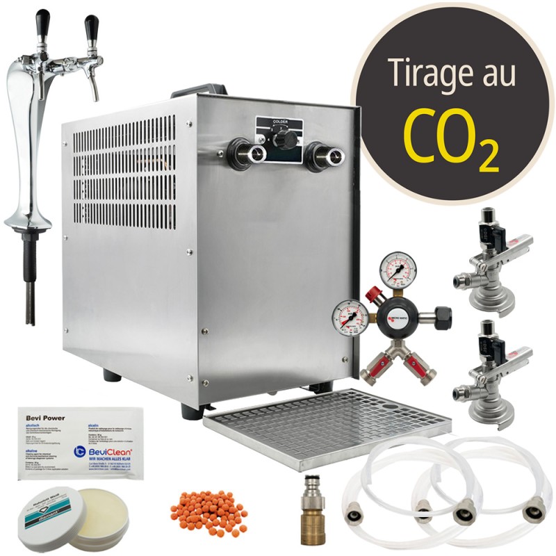 Pack tireuse sous comptoir avec colonne