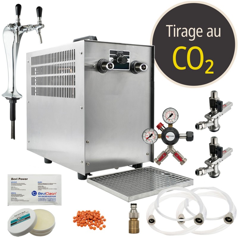 Pack tireuse sous comptoir avec colonne