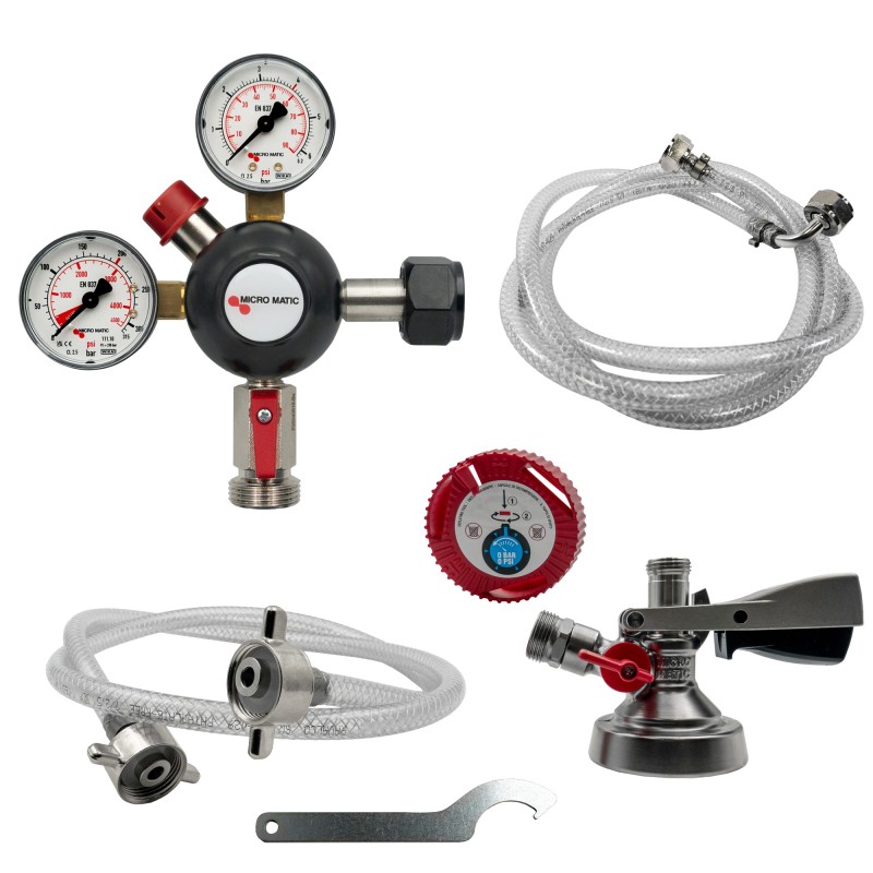 détendeur, tête de fût et accessoires