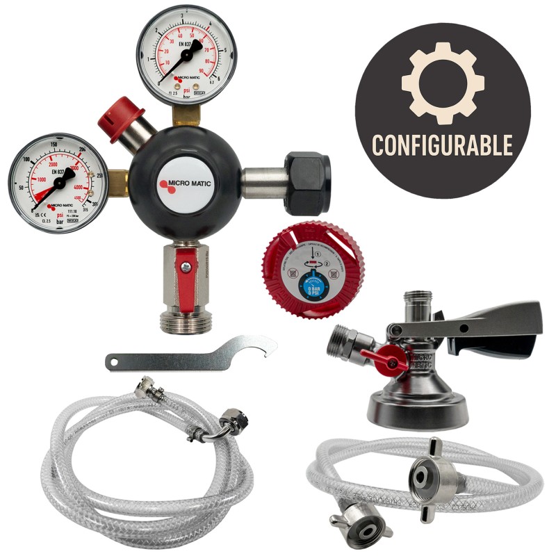 détendeur, tête de fût et accessoires