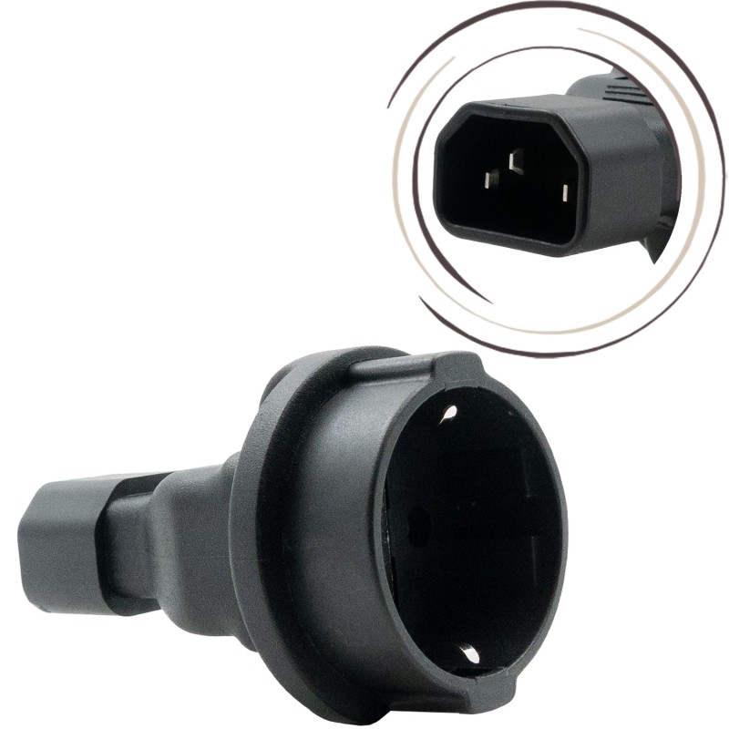 Adaptateur pris IEC vers europe