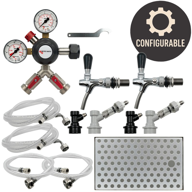 Kit Kegerator Soda Keg deux sorties