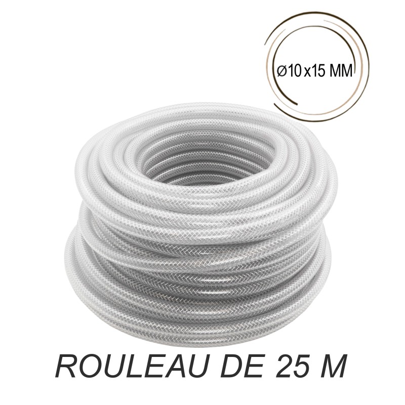 Rouleau tuyau renforcé alimentaire 10 mm