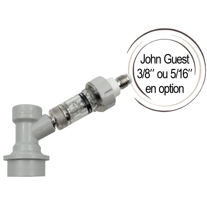 Tête CO2 soda keg avec anti retour