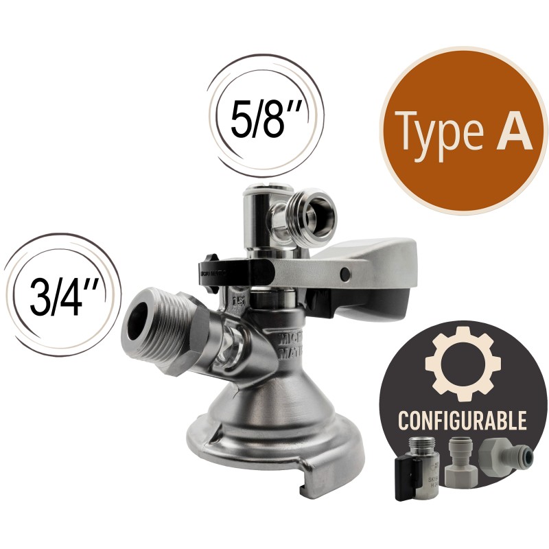 Tête de fût micro matic coudée