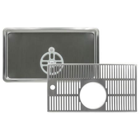 Égouttoir avec rince-verre et évacuation