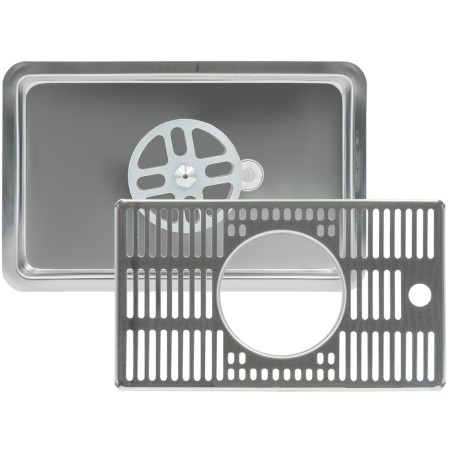 Égouttoir avec rince-verre et évacuation