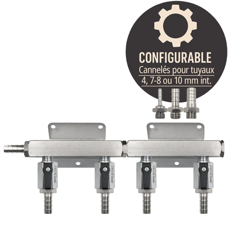 Distributeur CO2 4 vannes