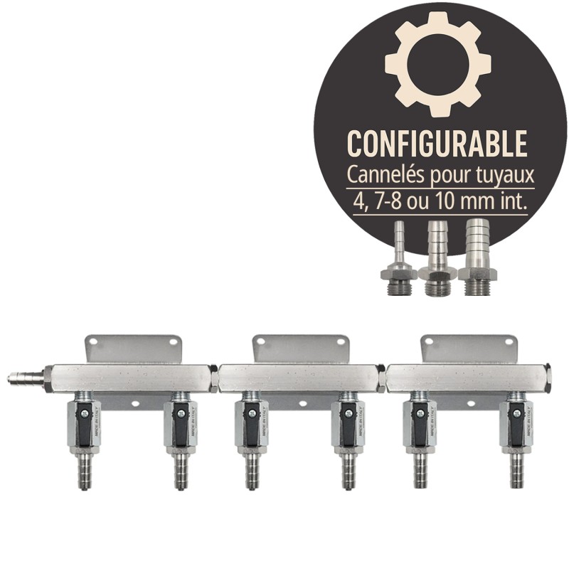 Distributeur CO2 6 vannes